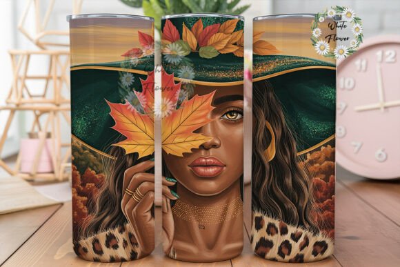 Autumn Witch Vibes Graphics: Tumbler Wraps for Branding