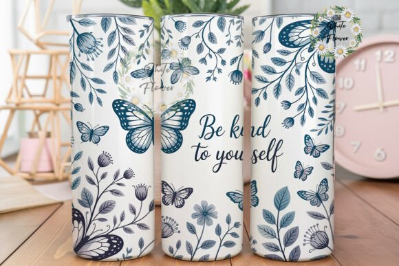 Be Kind Butterfly Floral Graphics & Tumbler Wraps Review