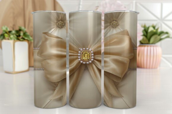 Blue Bow Bling 20oz Tumbler Wrap Graphics Review