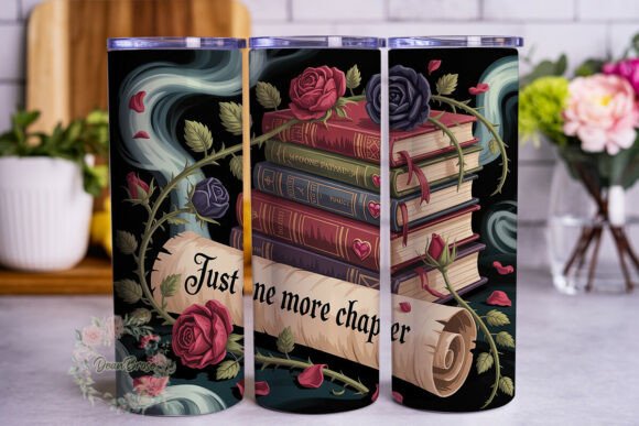 Dark Romance Books Rose 20oz Tumbler Graphics for Digital Publishing