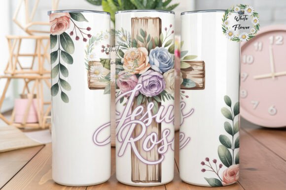 Faith Rose Cross Tumbler Wrap PNG: Graphics and Tumbler Wraps Review