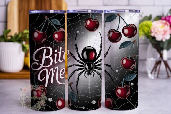 Gothic Cherry Spider Web Tumbler Wrap: Graphics Review