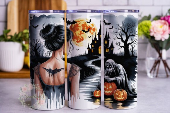 Gothic Halloween Girl Tumbler Wrap Review