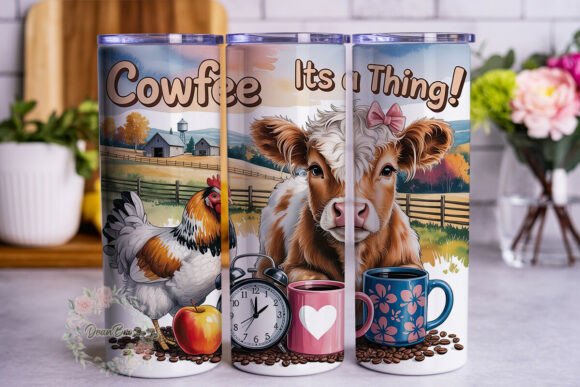 Highland Calf Farm Life Tumbler Wraps & Graphics