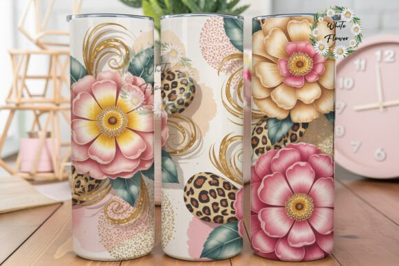Leopard Print Floral Tumbler Wrap Graphics Review