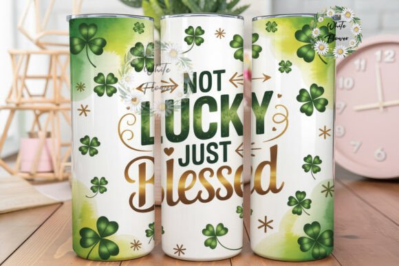 Lucky Blessed Shamrock Tumbler Wrap: Graphics & Tumbler Wraps Review