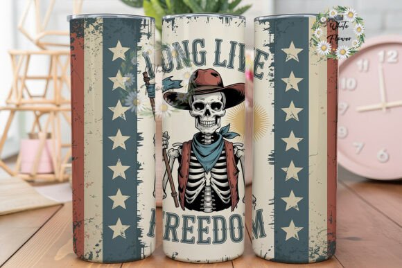 Patriotic Skeleton Tumbler Wrap: Graphics & Wraps Review