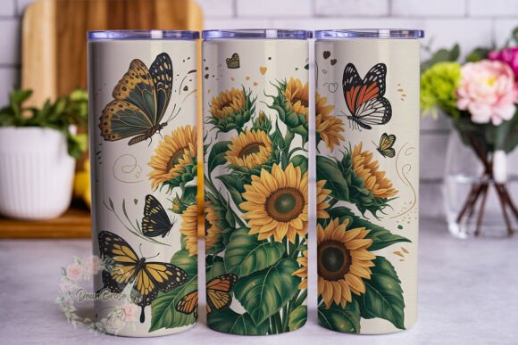 Sunflower Butterfly Tumbler Wrap Review
